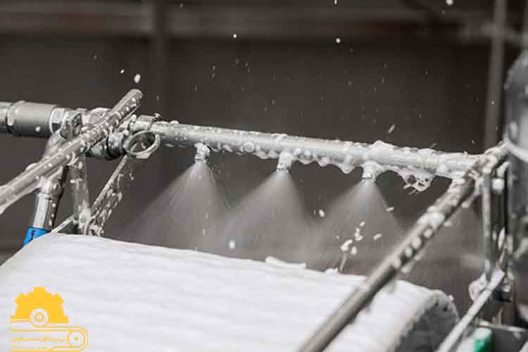 نرم کردن مواد بالک در شستشو نوار نقاله